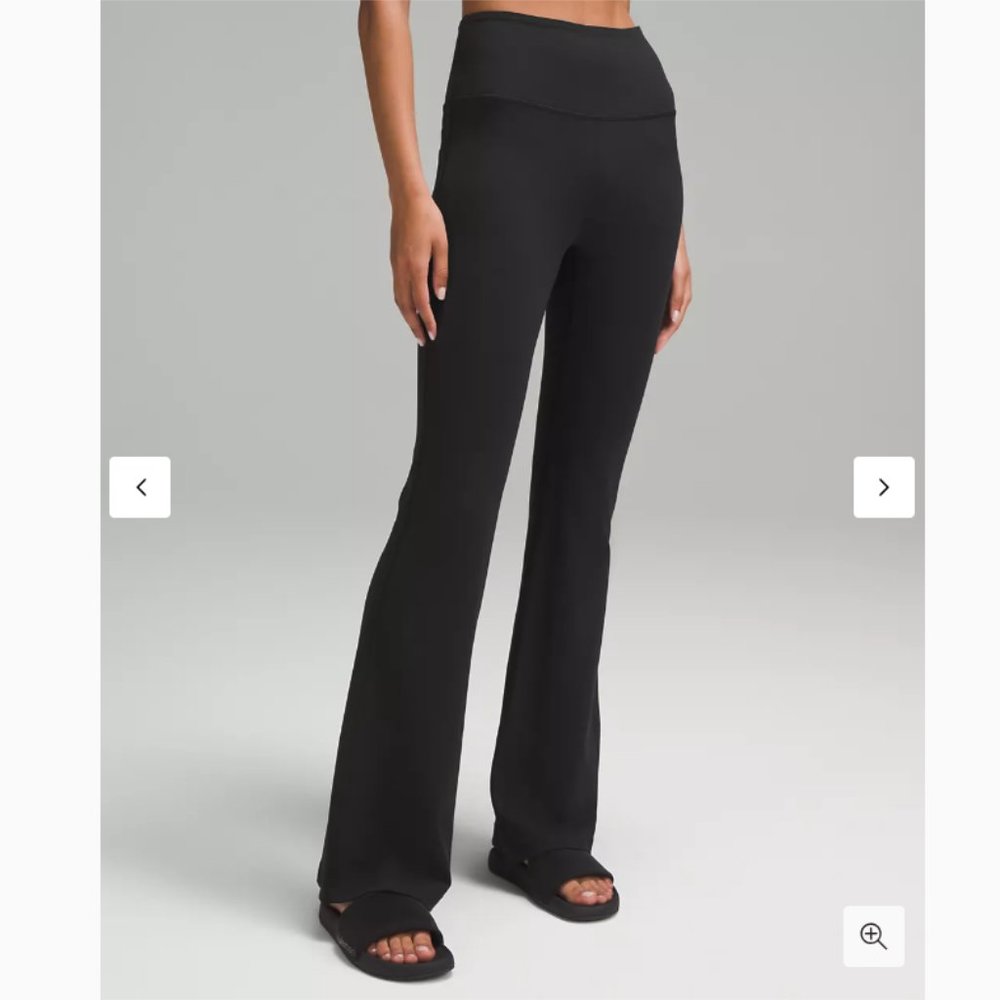 Lululemon Black Size 6 Groove Super-High-Rise Flared Pant Nulu Regular